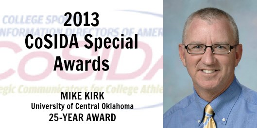 Special Awards Salute: Central Oklahoma's Mike Kirk to receive 25-Year Award at 2013 Convention
